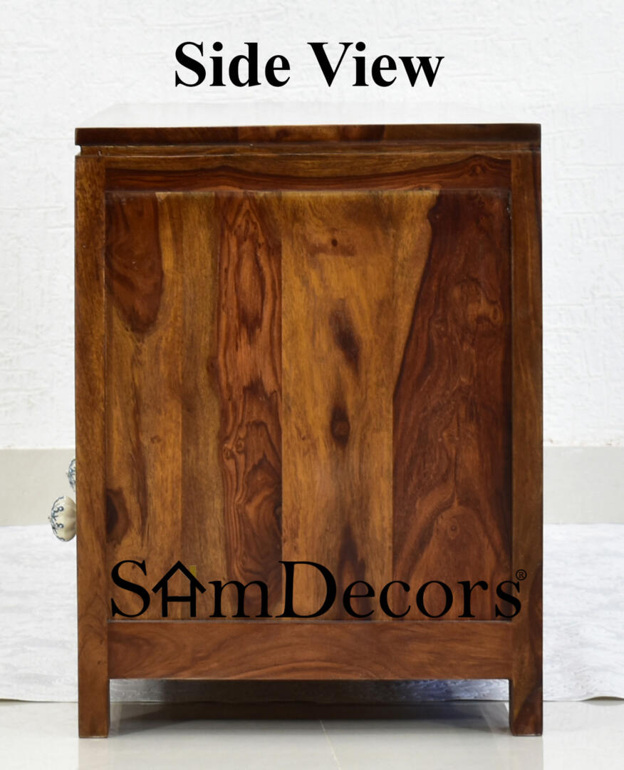 Mary Multipurpose TV Entertainment Unit/Cabinet - Natural Teak - Image 6